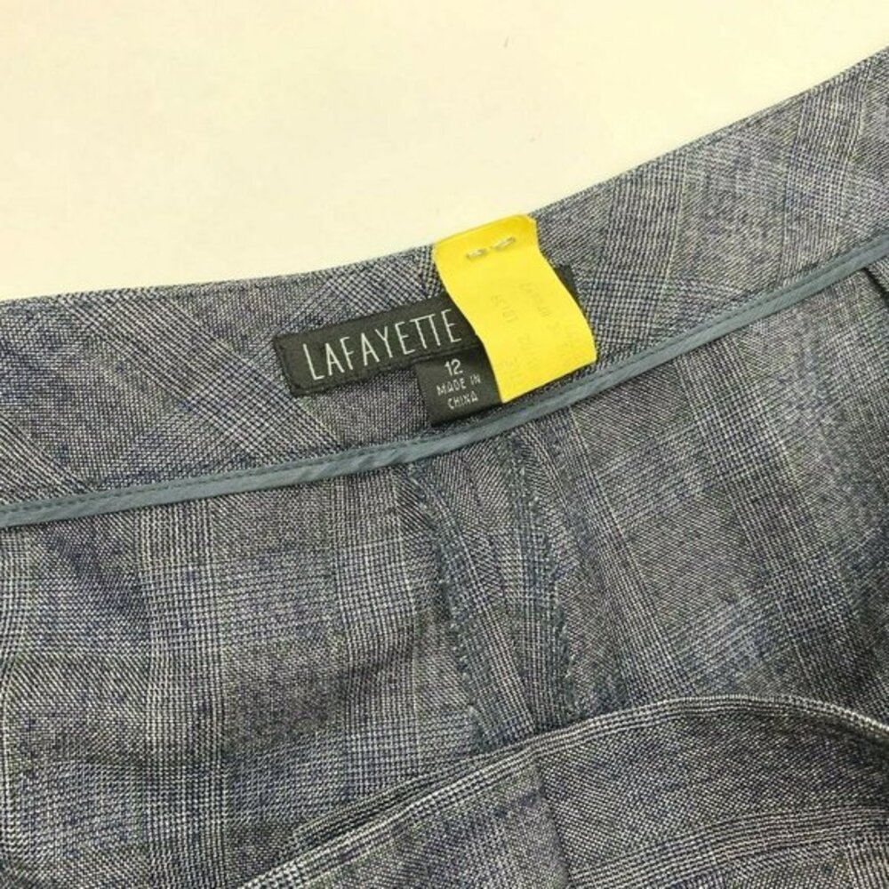 Lafayette 148 Wool Blend Cropped Pants Zip Closure - image 7